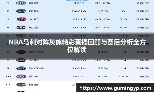 NBA马刺对阵灰熊精彩直播回顾与赛后分析全方位解读